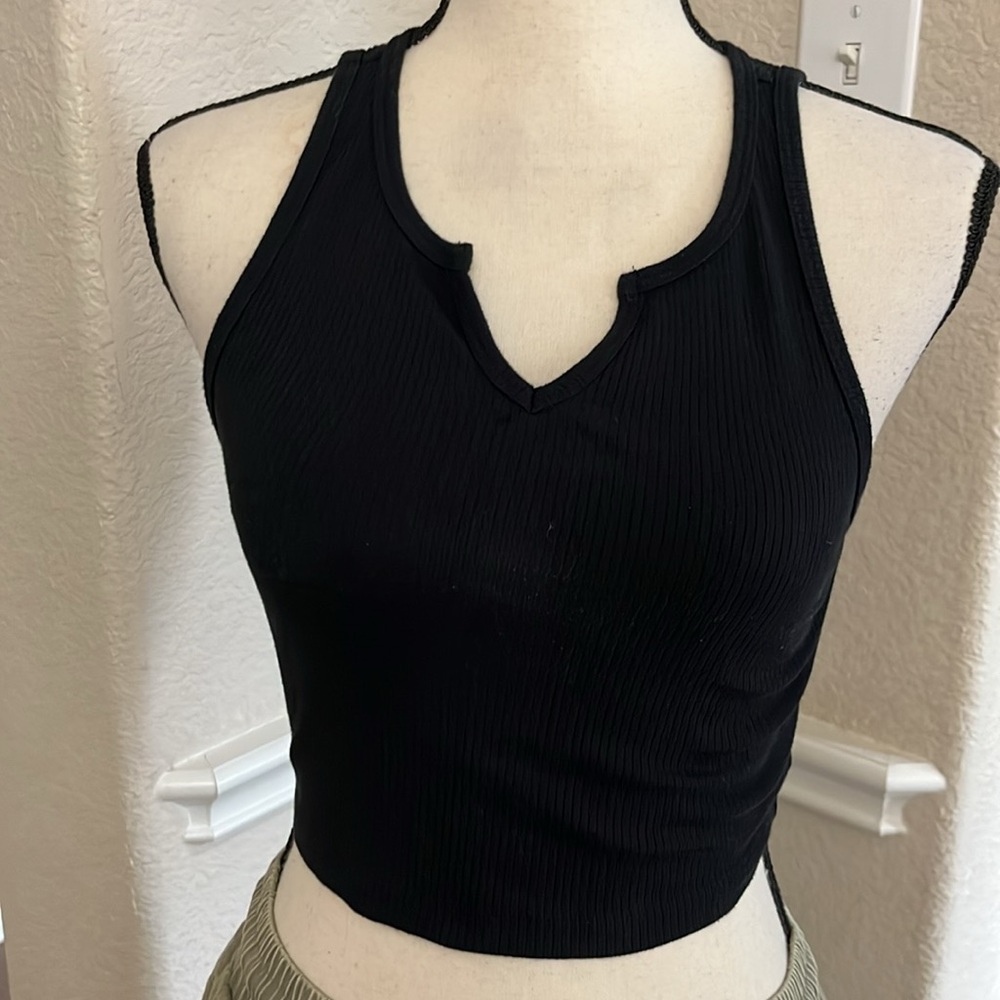 Aeropostale black crop tank top Size S